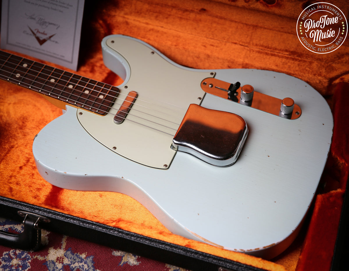 Fender USA Custom Shop 63&#39; Telecaster Sonic Blue Relic