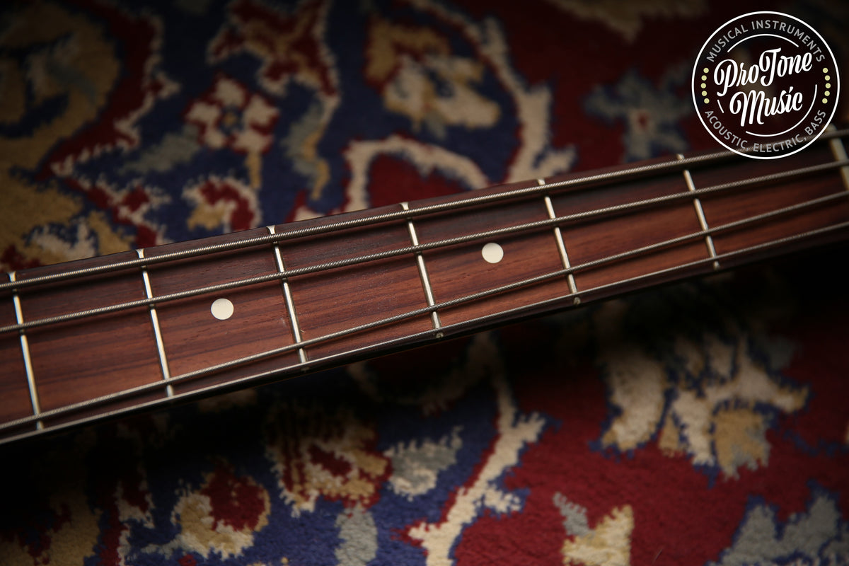 1998 Fender Mexican 4 String Jazz Bass Burgundy &amp; Hard Case