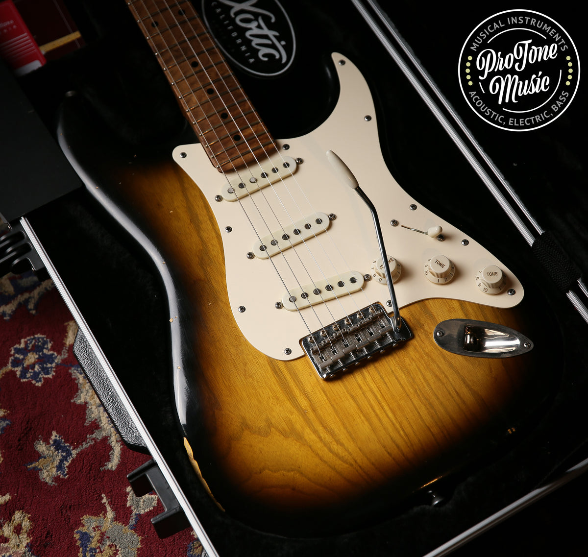 Xotic XSC-1 Ash Medium Aged Two Tone Sunburst
