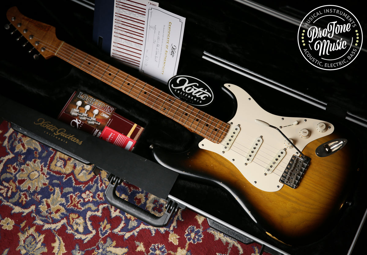 Xotic XSC-1 Ash Medium Aged Two Tone Sunburst