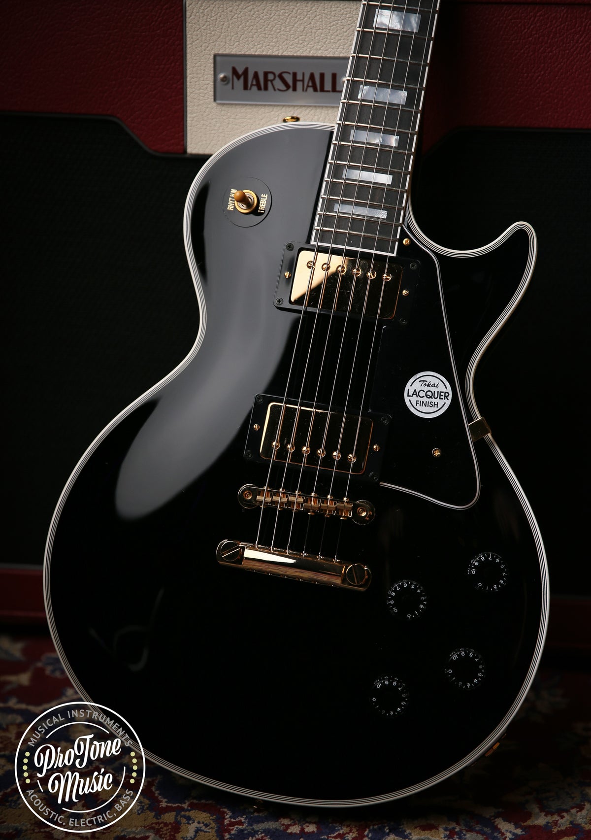 2023 Tokai LC254S BB Custom Ebony Japanese &amp; Hard Case - ProTone Music