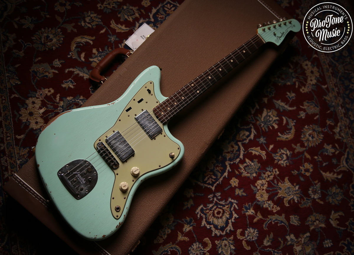 Fender USA Custom Shop 61&#39; Jazzmaster Heavy Relic Surf Green