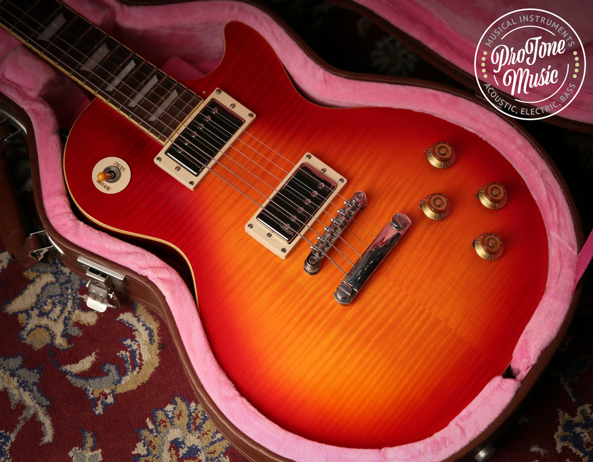 2021 Epiphone Les Paul 59 Reissue Cherry Sunburst Satin &amp; Hard Case