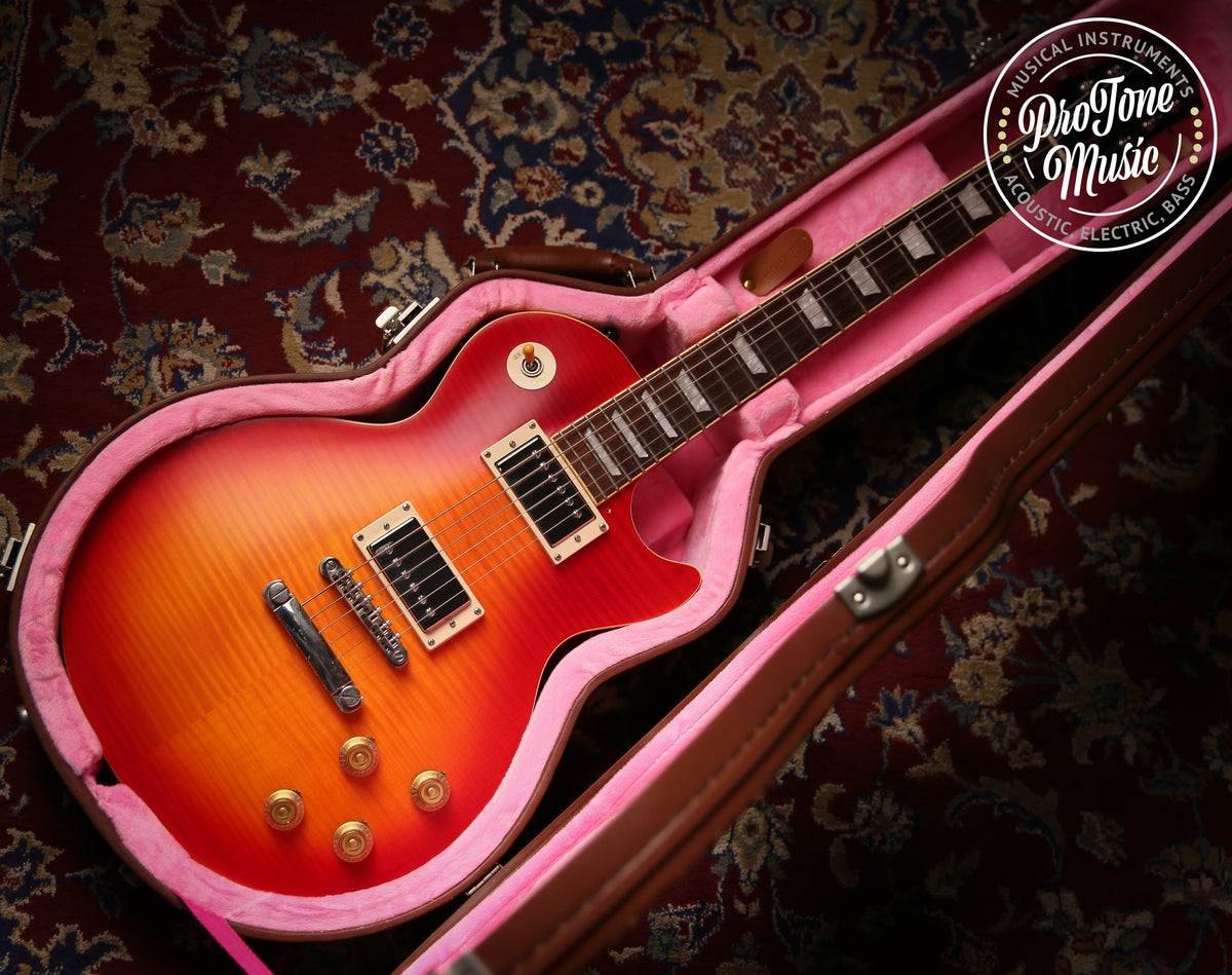 2021 Epiphone Les Paul 59 Reissue Cherry Sunburst Satin &amp; Hard Case