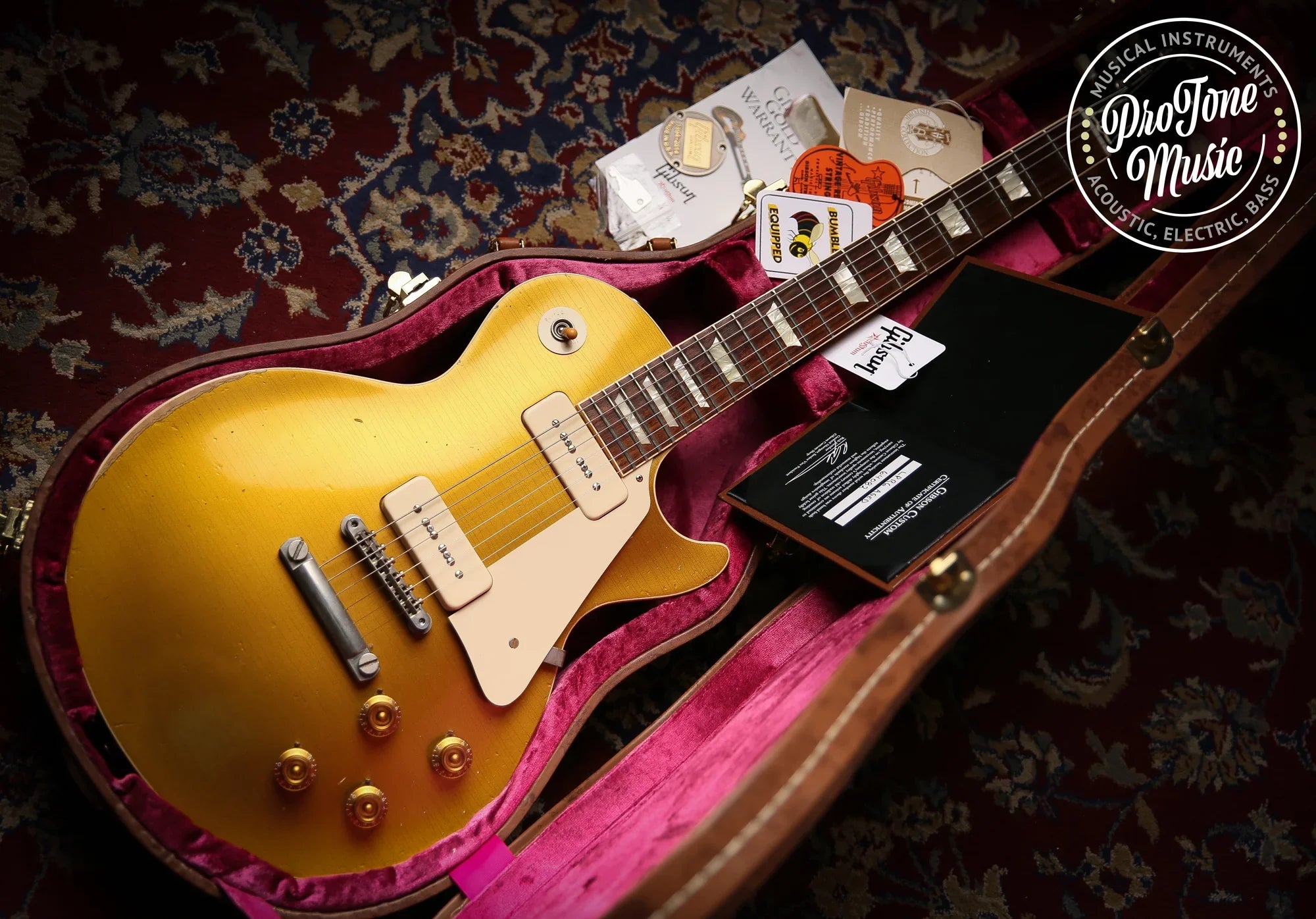 Gibson R Gibson USA Custom Shop R6 Aged Limited Edition Goldtop - ProTone Music ...