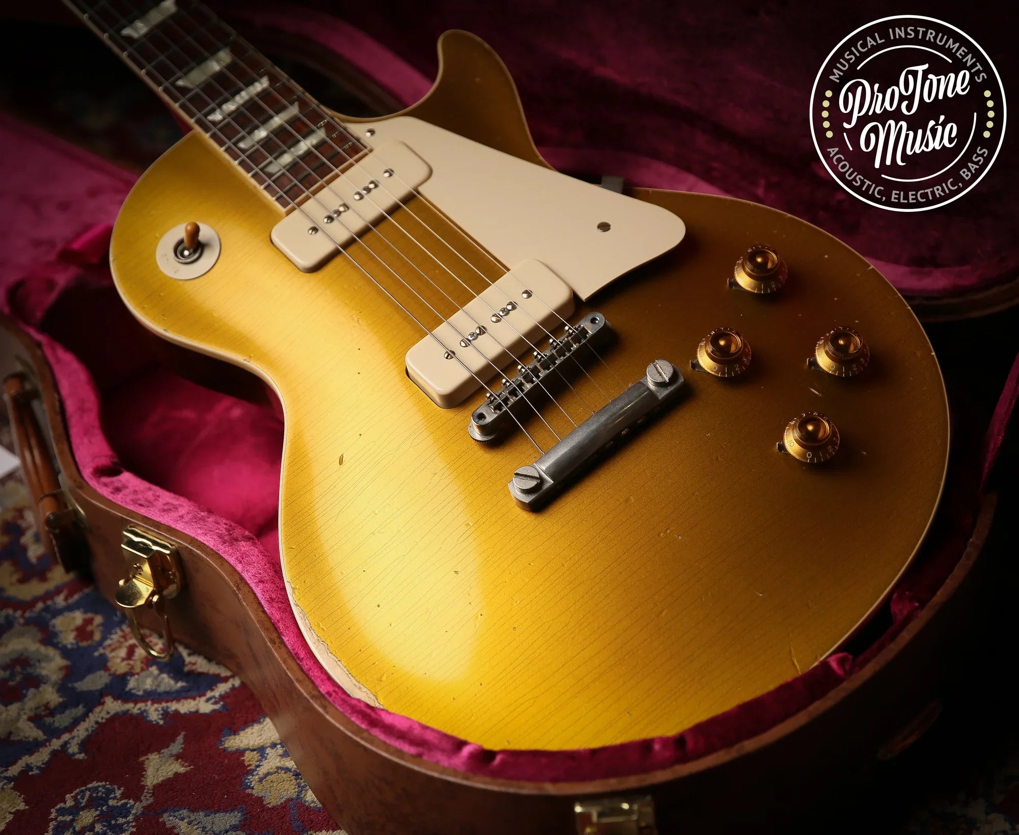 Gibson R Gibson USA Custom Shop R6 Aged Limited Edition Goldtop - ProTone Music ...