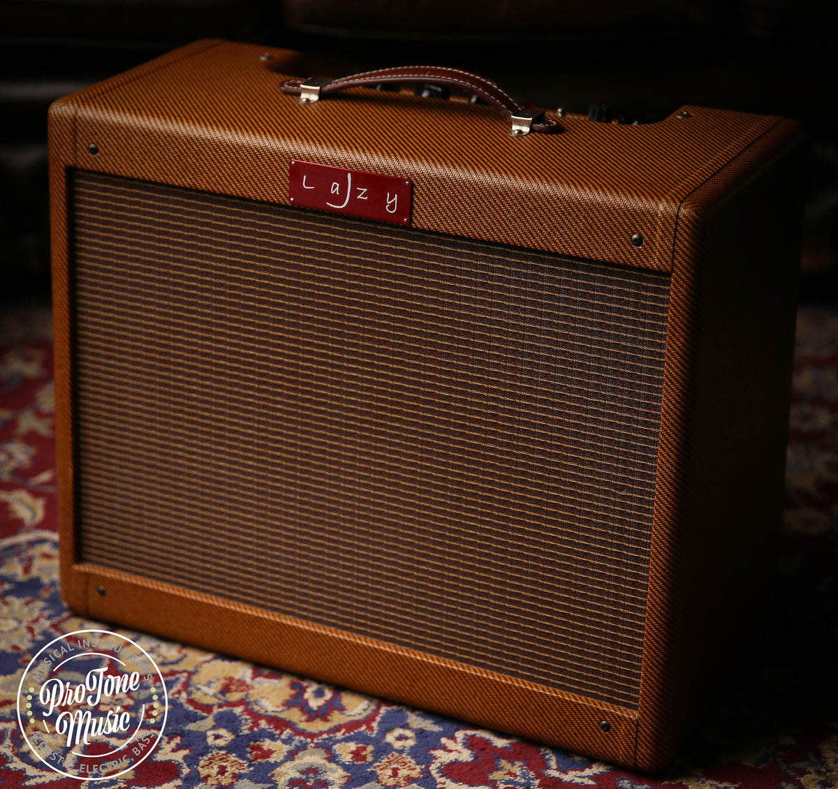 Lazy J 20 Watt Valve Amplifier Lacquered Tweed Finish - ProTone Music