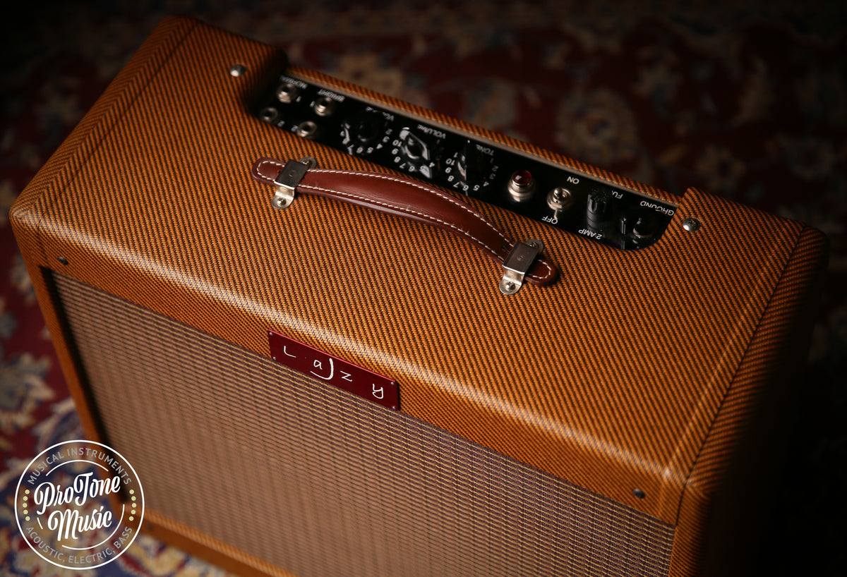 Lazy J 20 Watt Valve Amplifier Lacquered Tweed Finish - ProTone Music