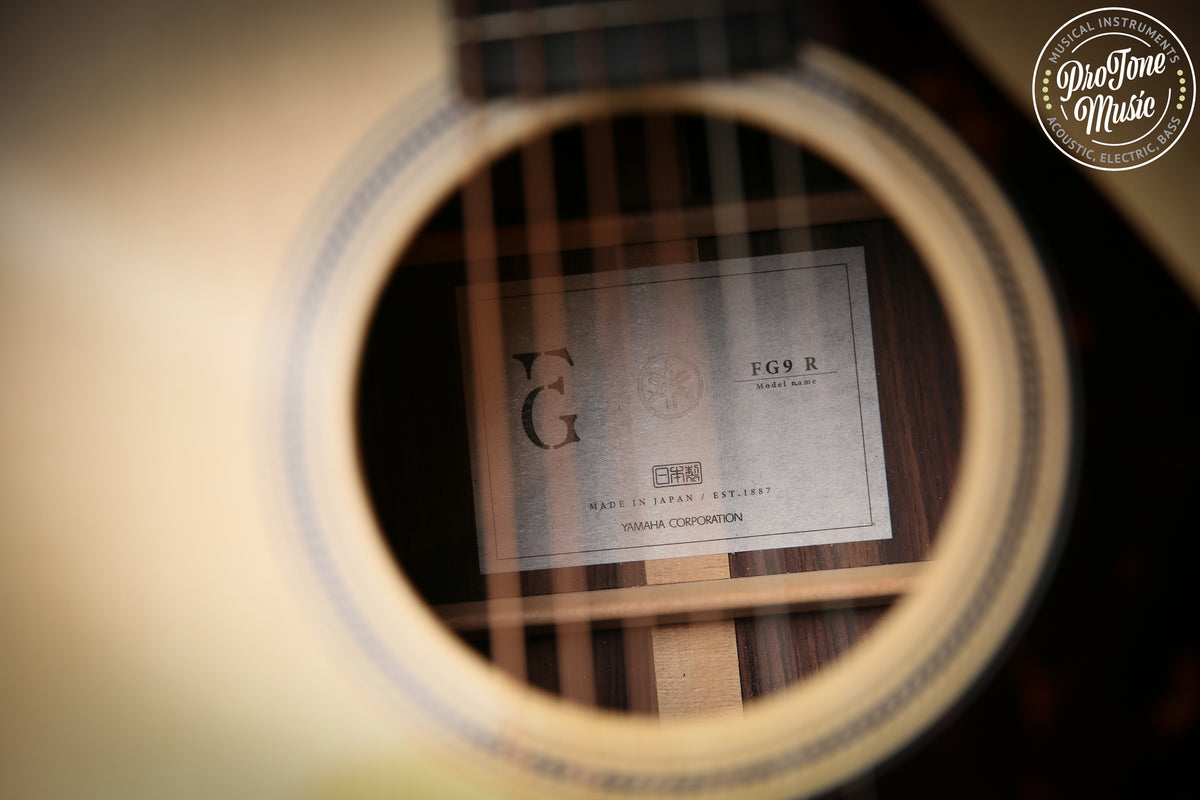 Yamaha FG9R Rosewood Japanese Dreadnought Acoustic Guitar