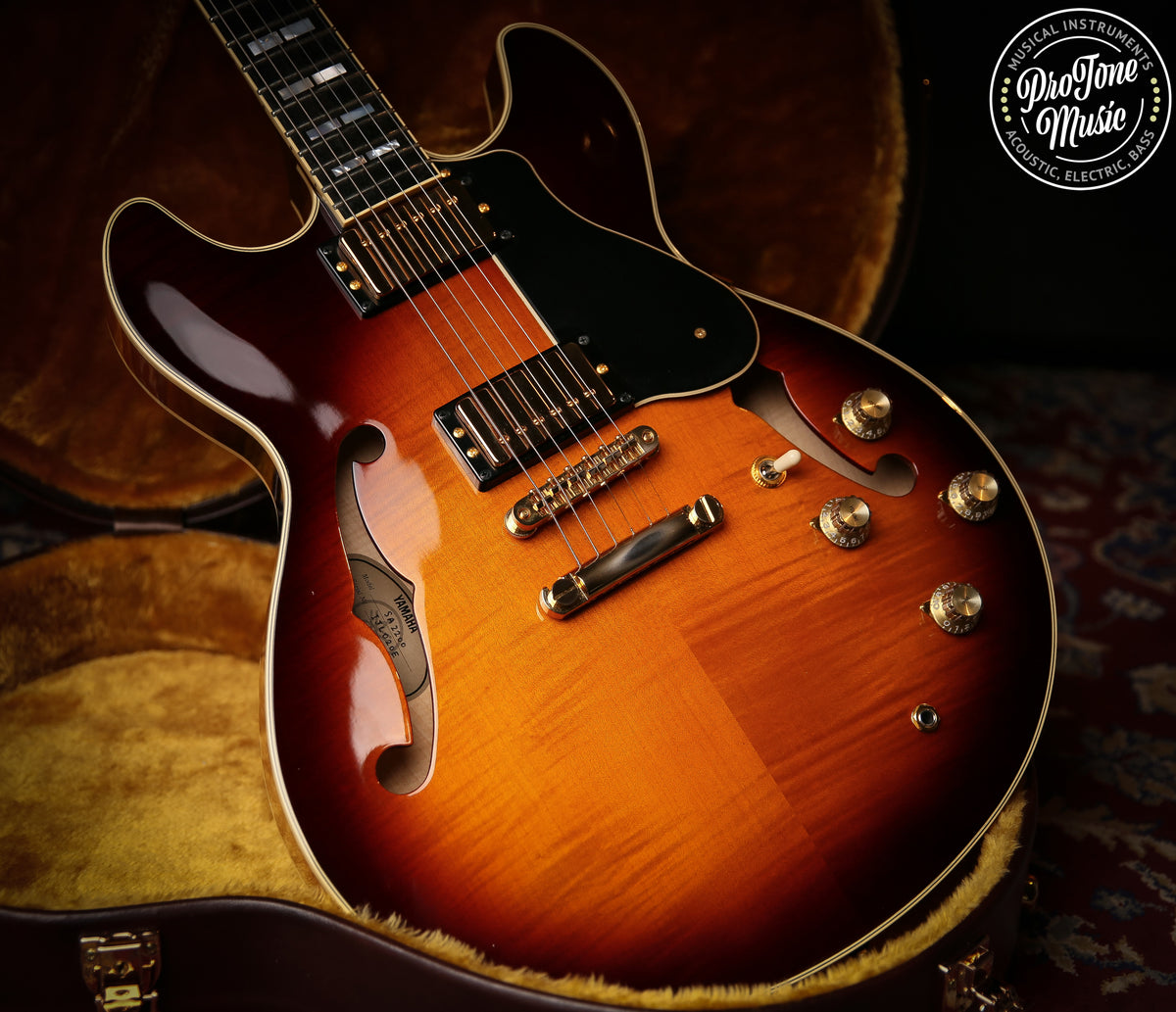 Yamaha SA2200 Semi Hollow Japanese Brown Sunburst