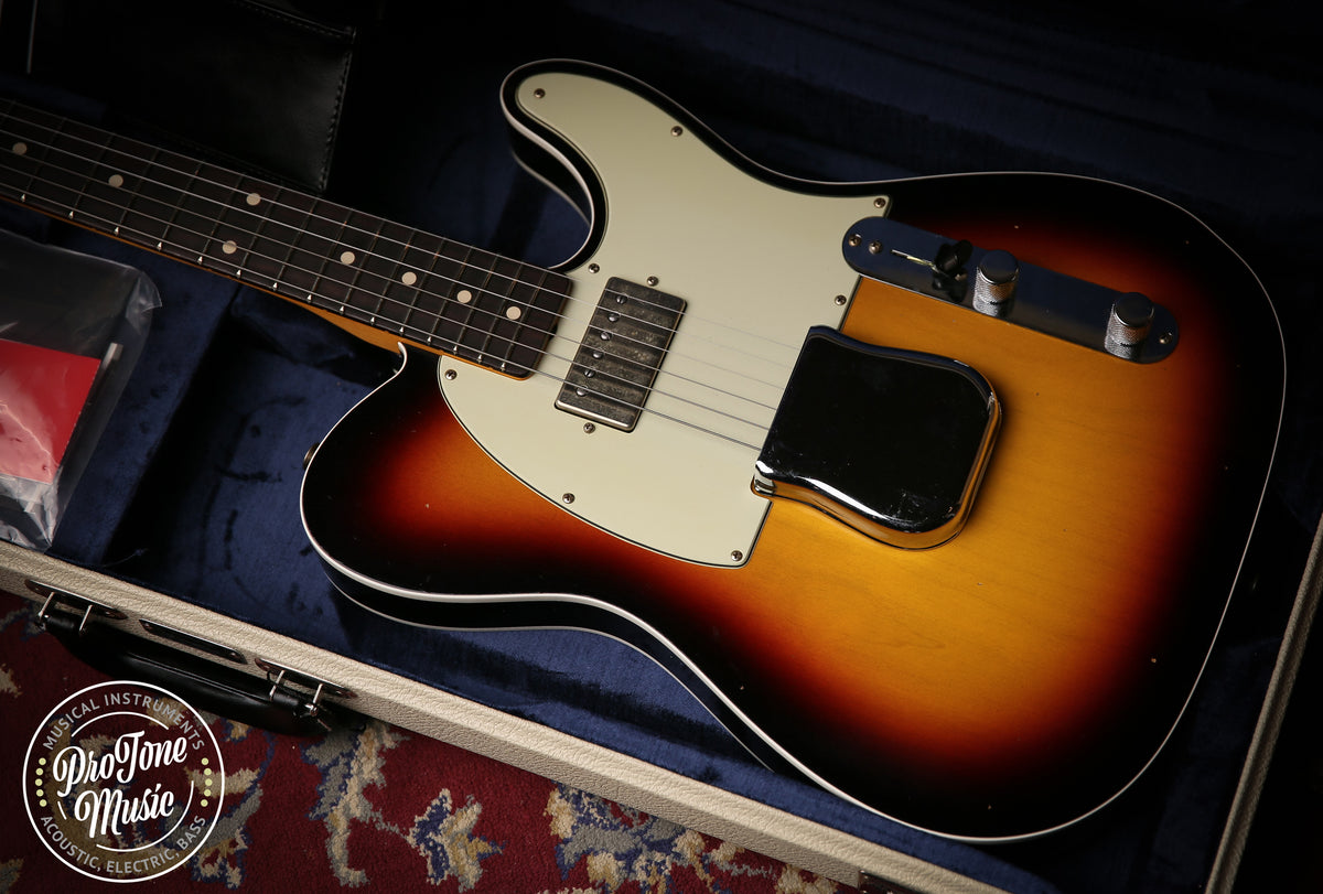 2023 Fender USA Custom Shop 62&#39; Tele Custom Journeyman Relic 3 Tone Sunburst - ProTone Music