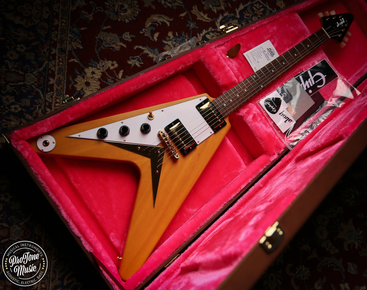 Epiphone 1958 Korina Flying V Left Handed - Inspired by Gibson Collection