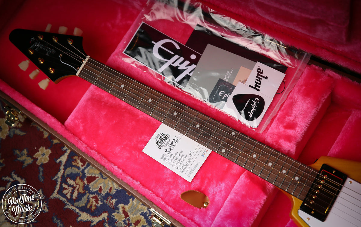 Epiphone 1958 Korina Flying V Left Handed - Inspired by Gibson Collection