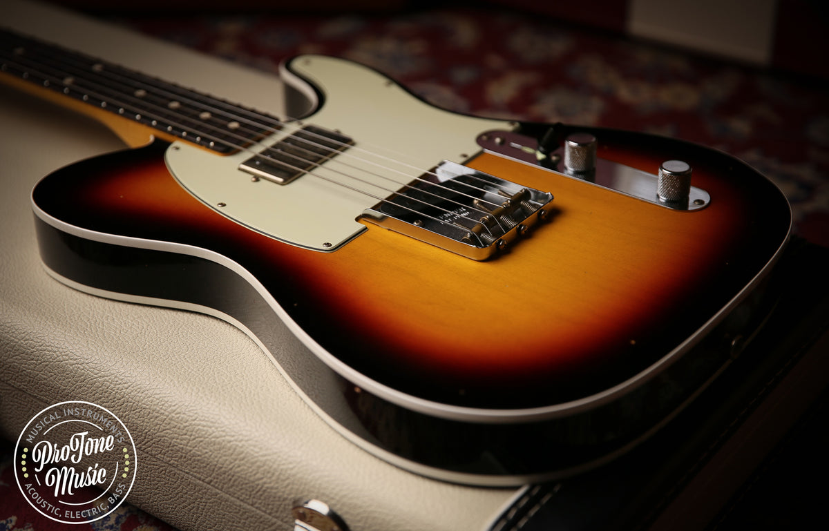2023 Fender USA Custom Shop 62&#39; Tele Custom Journeyman Relic 3 Tone Sunburst - ProTone Music