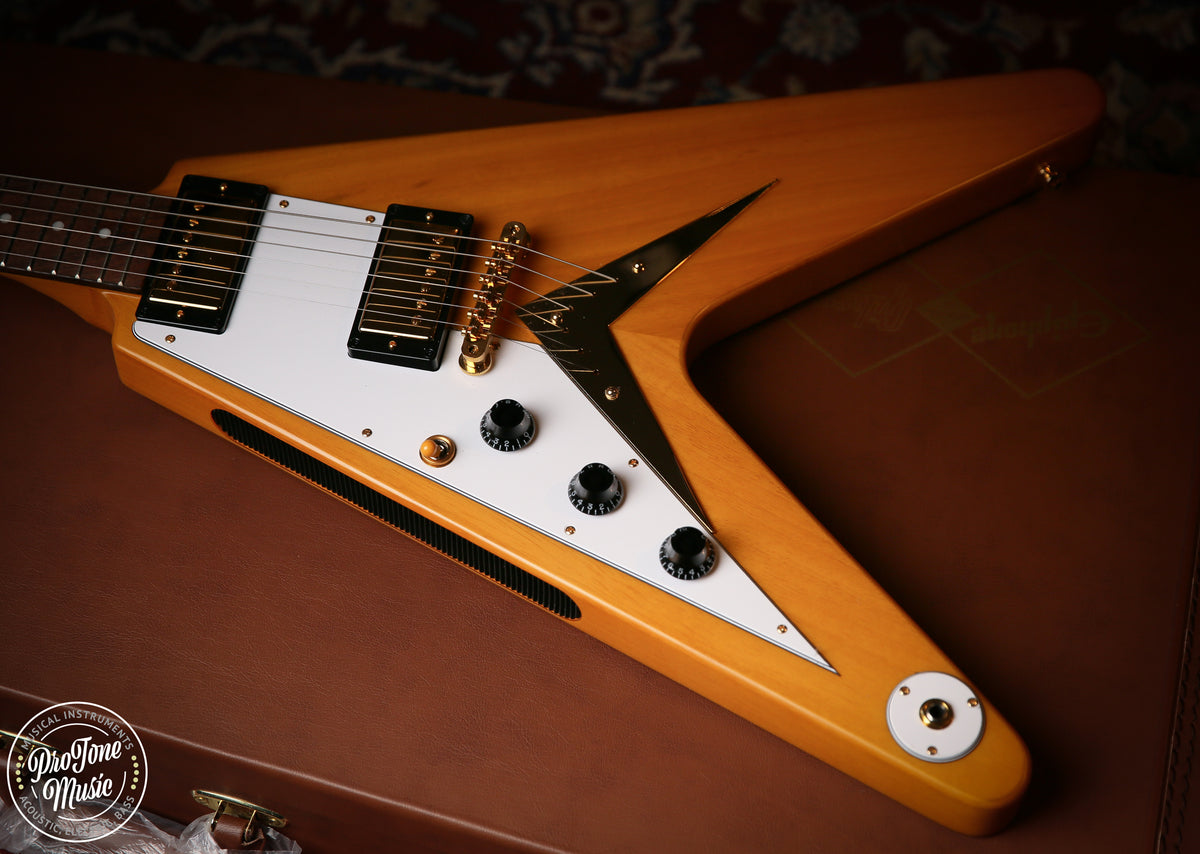 Epiphone 1958 Korina Flying V Left Handed - Inspired by Gibson Collection