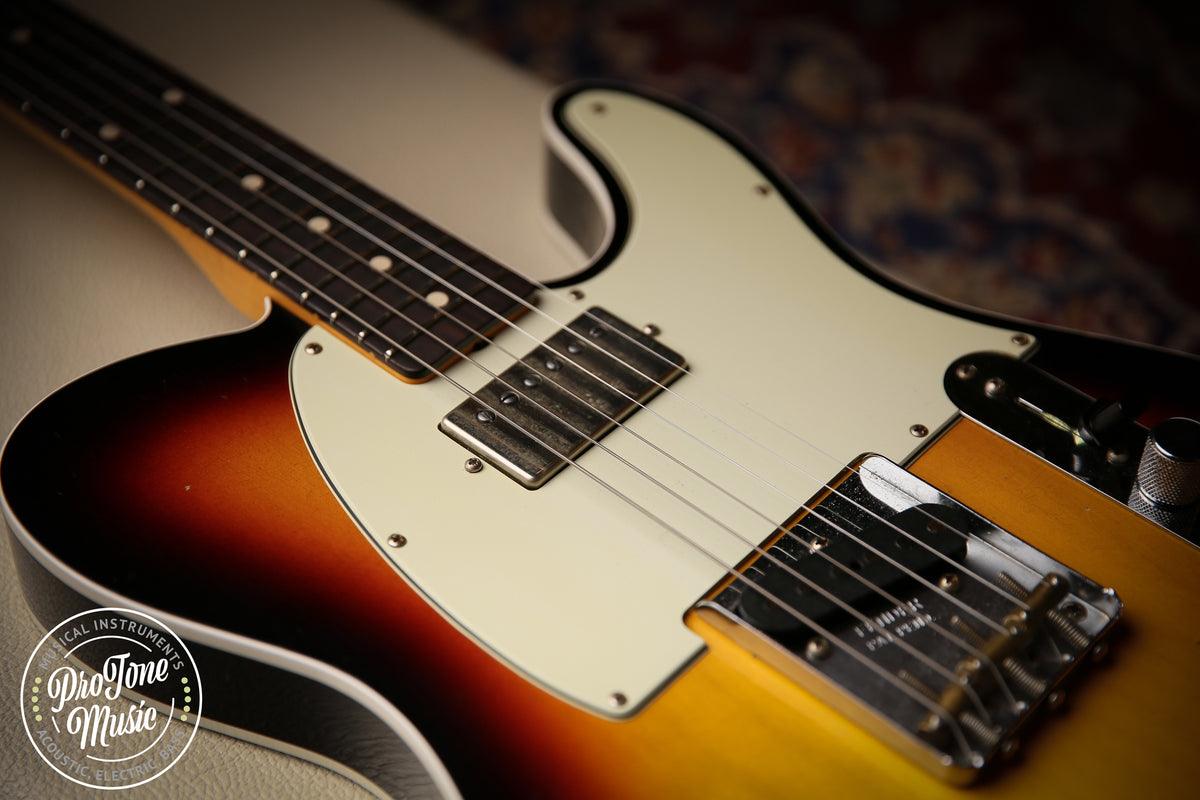 2023 Fender USA Custom Shop 62&#39; Tele Custom Journeyman Relic 3 Tone Sunburst - ProTone Music