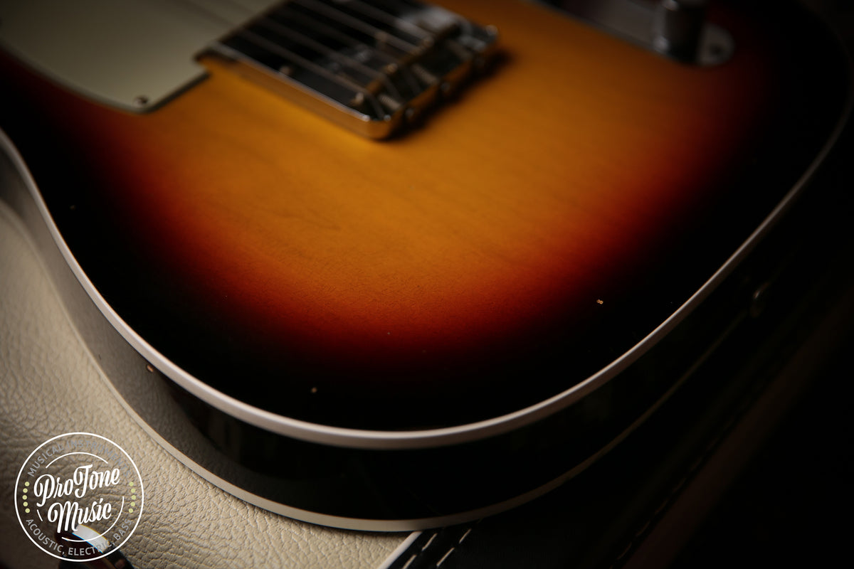 2023 Fender USA Custom Shop 62&#39; Tele Custom Journeyman Relic 3 Tone Sunburst - ProTone Music