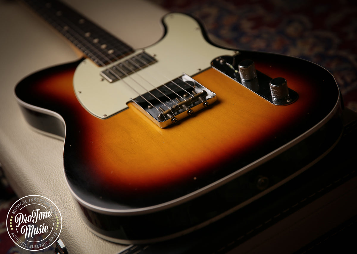 2023 Fender USA Custom Shop 62&#39; Tele Custom Journeyman Relic 3 Tone Sunburst - ProTone Music
