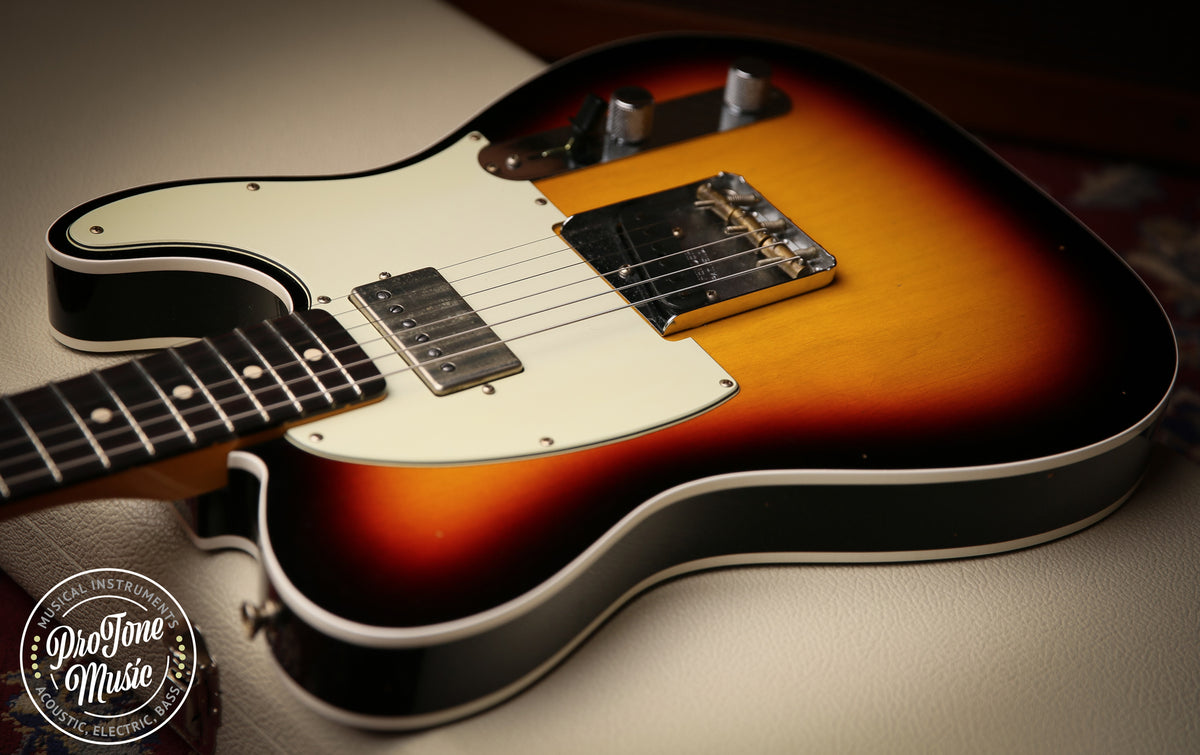 2023 Fender USA Custom Shop 62&#39; Tele Custom Journeyman Relic 3 Tone Sunburst - ProTone Music