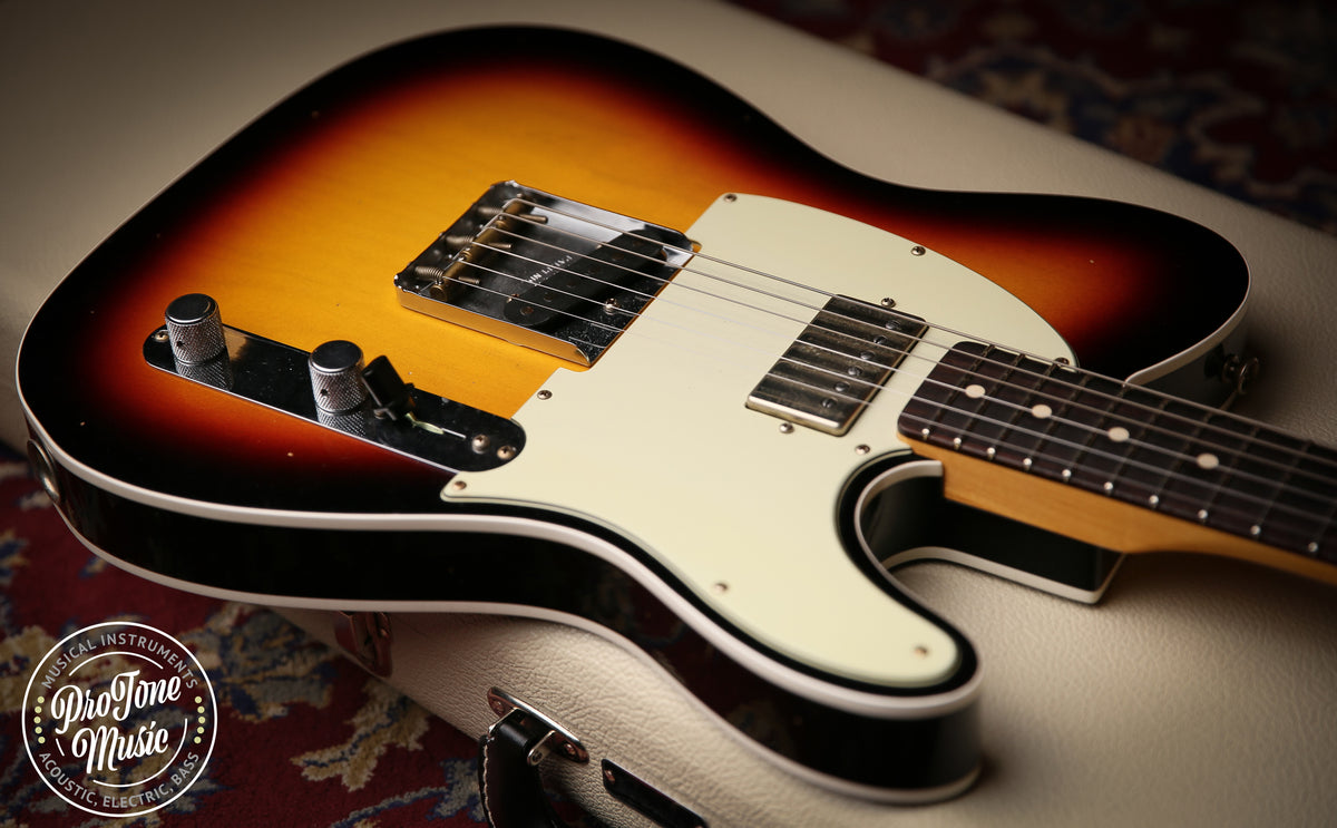 2023 Fender USA Custom Shop 62&#39; Tele Custom Journeyman Relic 3 Tone Sunburst - ProTone Music