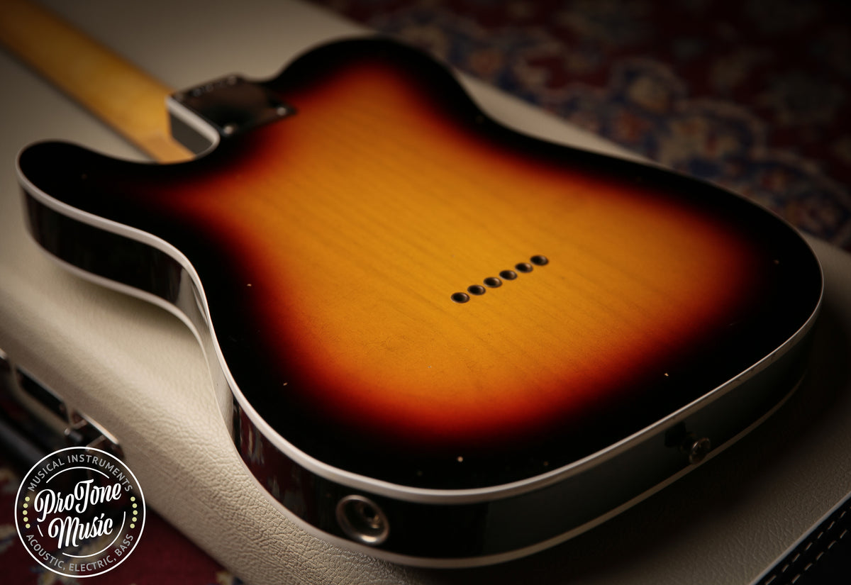 2023 Fender USA Custom Shop 62&#39; Tele Custom Journeyman Relic 3 Tone Sunburst - ProTone Music