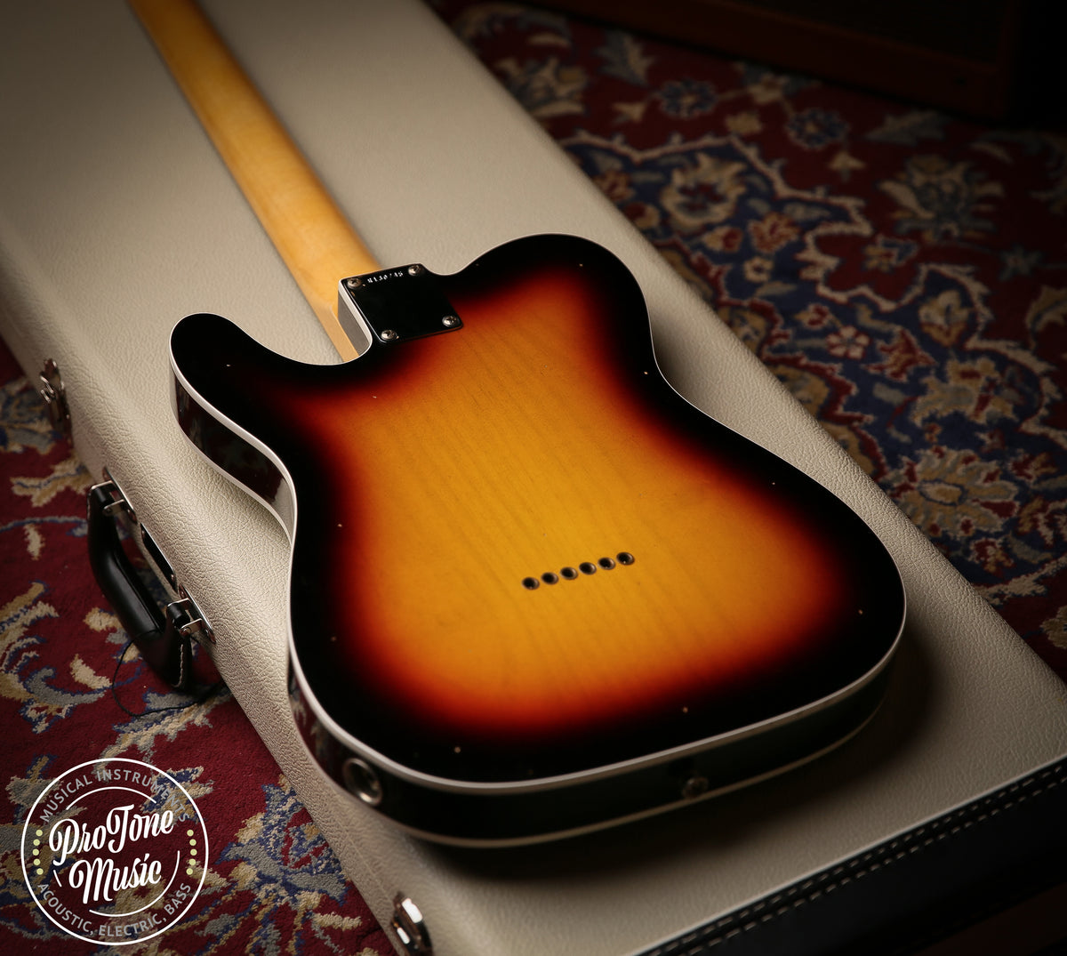 2023 Fender USA Custom Shop 62&#39; Tele Custom Journeyman Relic 3 Tone Sunburst - ProTone Music