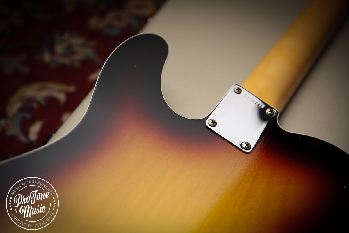 2023 Fender USA Custom Shop 62&#39; Tele Custom Journeyman Relic 3 Tone Sunburst - ProTone Music