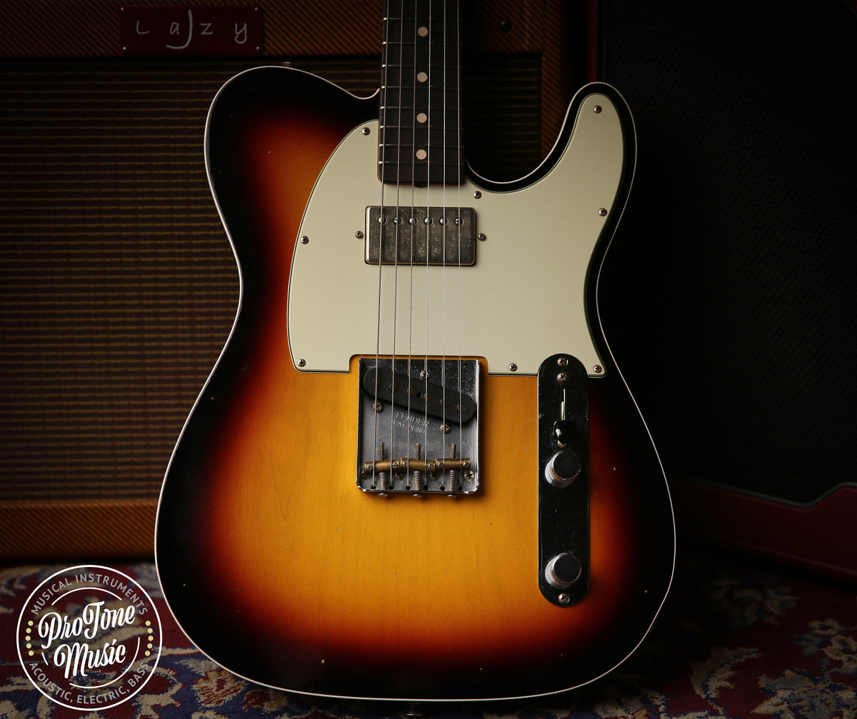 2023 Fender USA Custom Shop 62&#39; Tele Custom Journeyman Relic 3 Tone Sunburst - ProTone Music