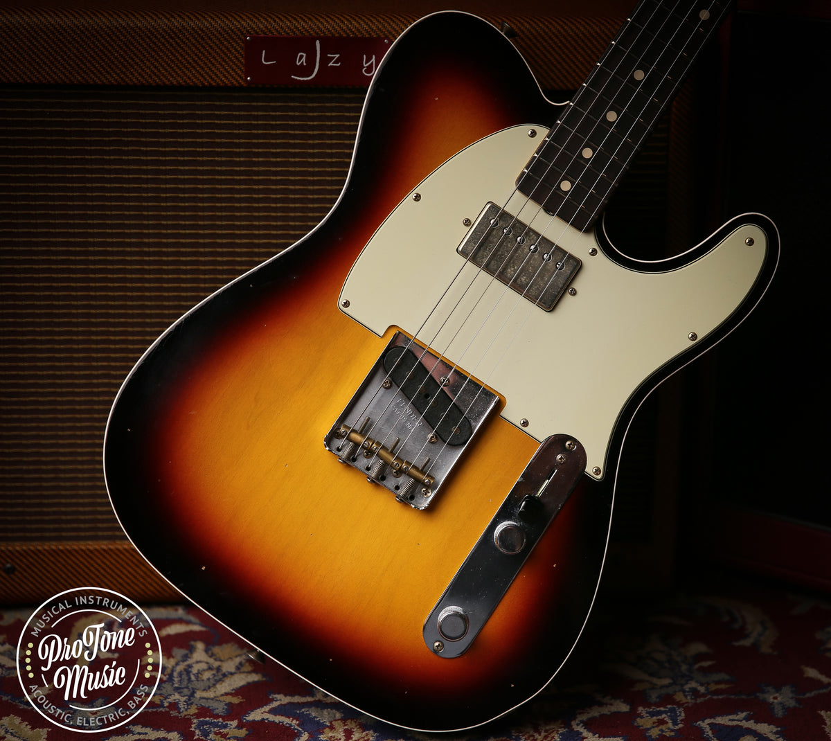2023 Fender USA Custom Shop 62&#39; Tele Custom Journeyman Relic 3 Tone Sunburst - ProTone Music