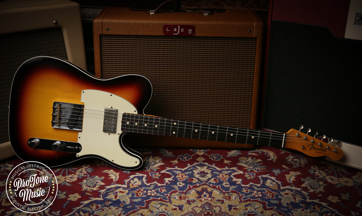 2023 Fender USA Custom Shop 62&#39; Tele Custom Journeyman Relic 3 Tone Sunburst - ProTone Music