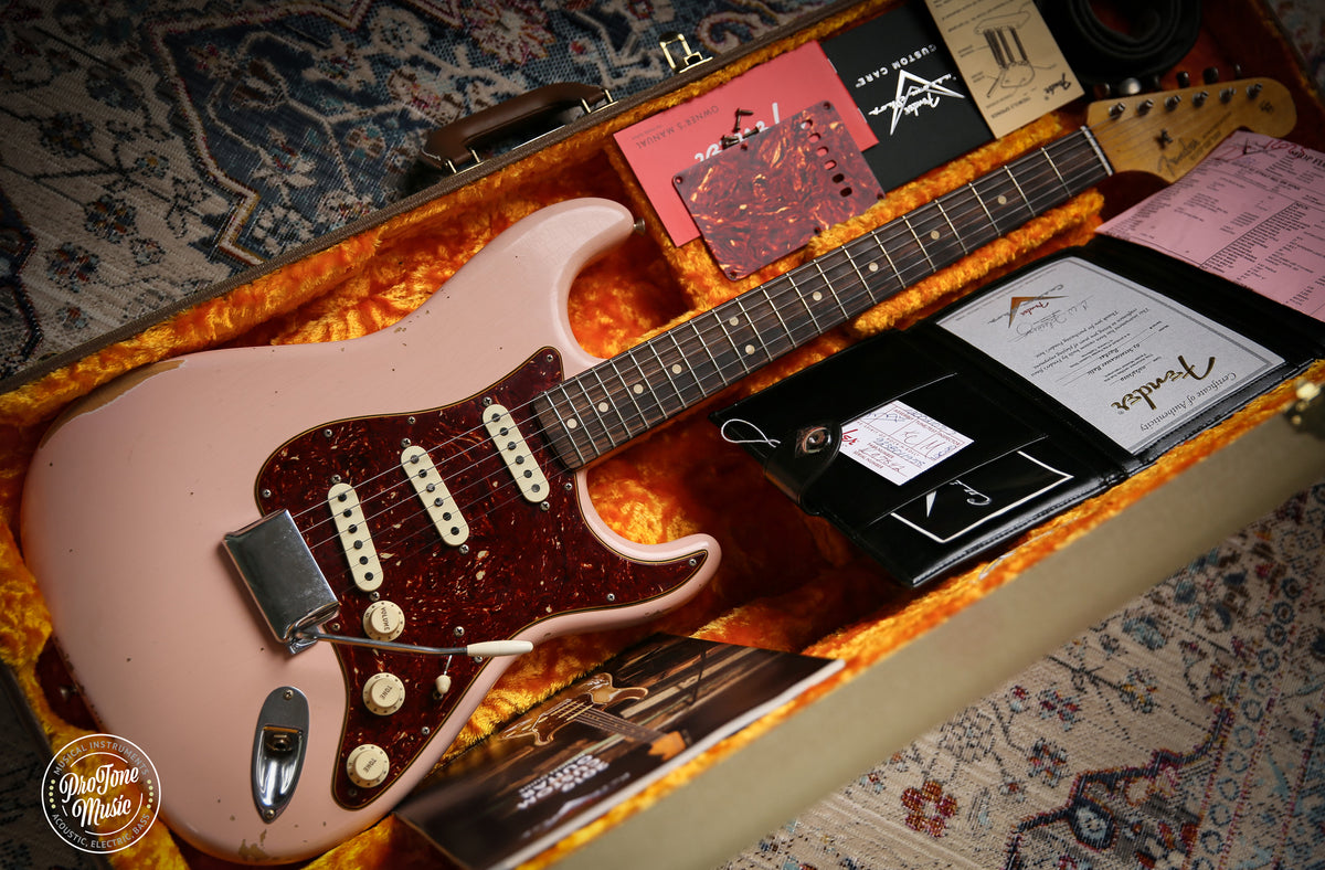 Fender USA Custom Shop 63' Relic Stratocaster Shell Pink