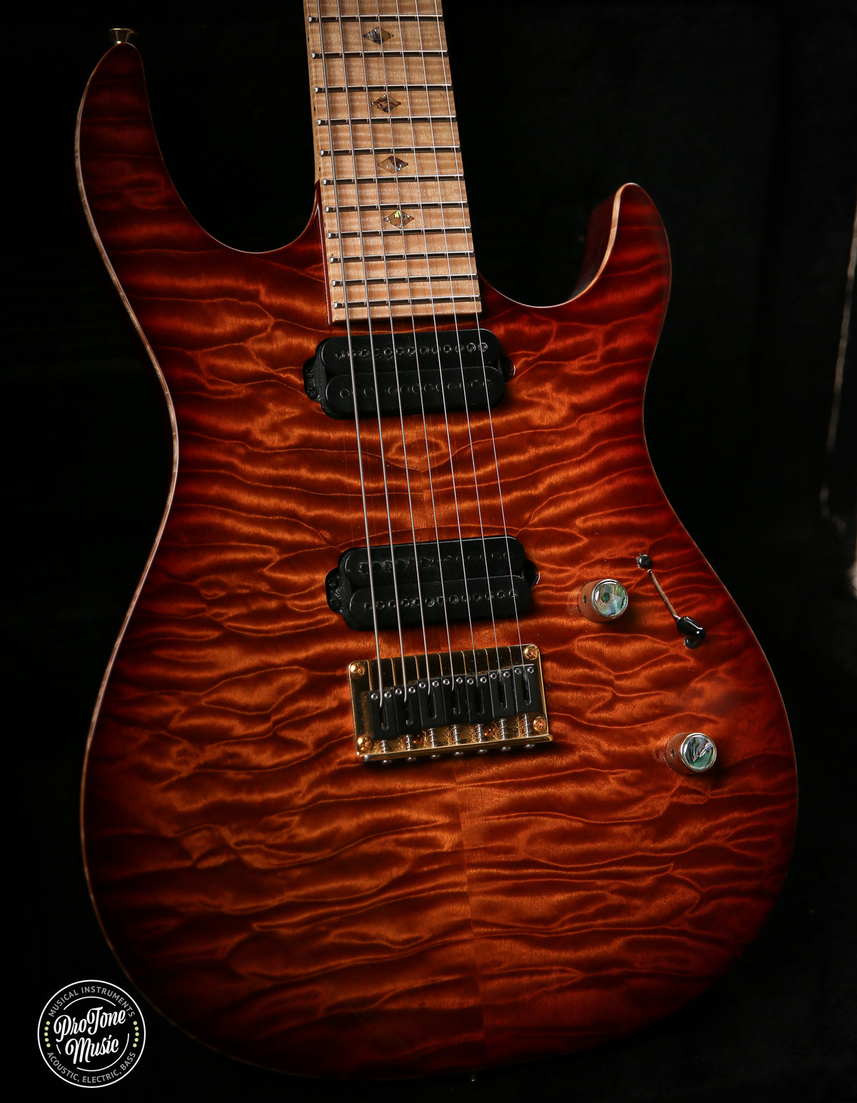 Carvin USA DC700 7 String Quilt Top