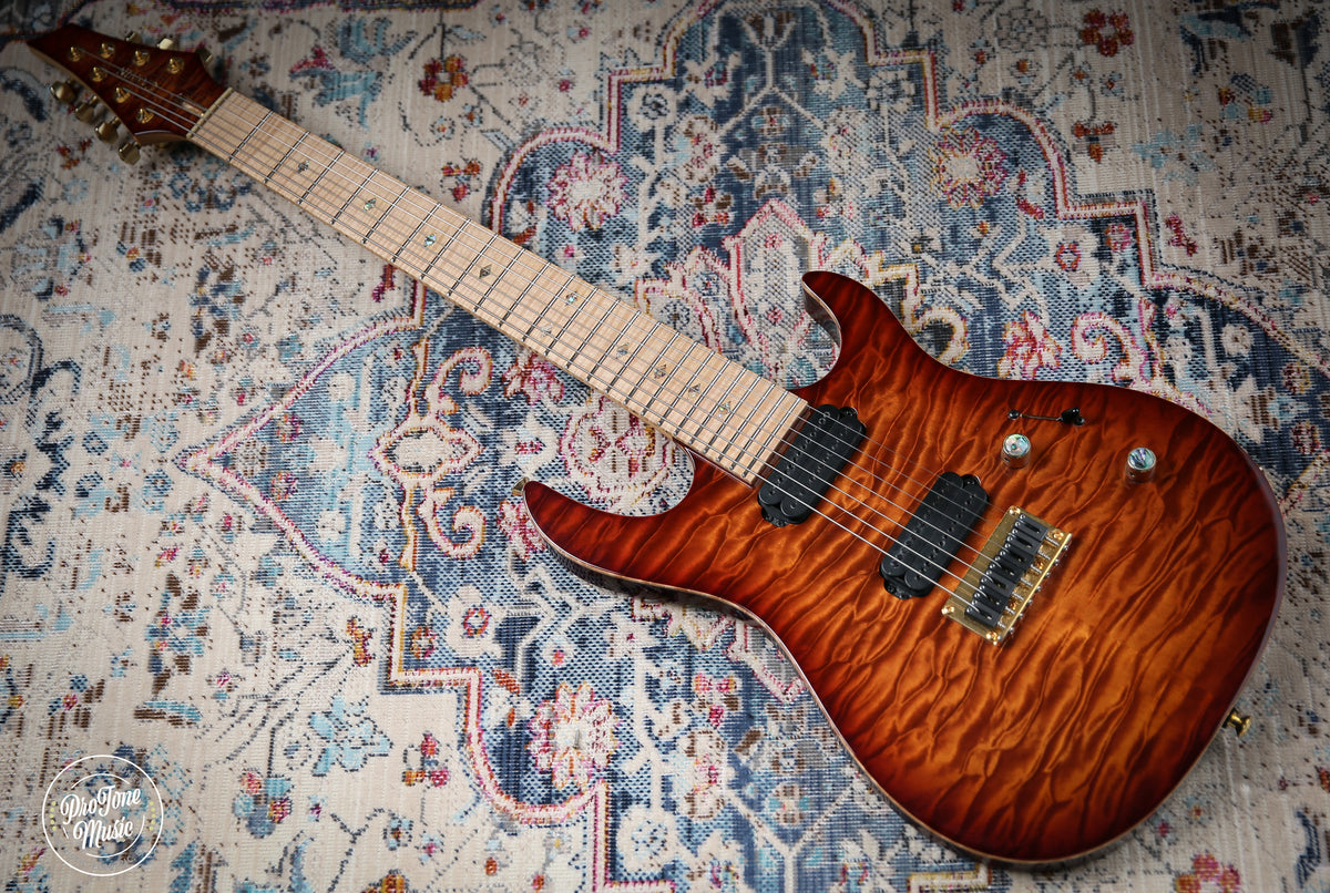 Carvin USA DC700 7 String Quilt Top