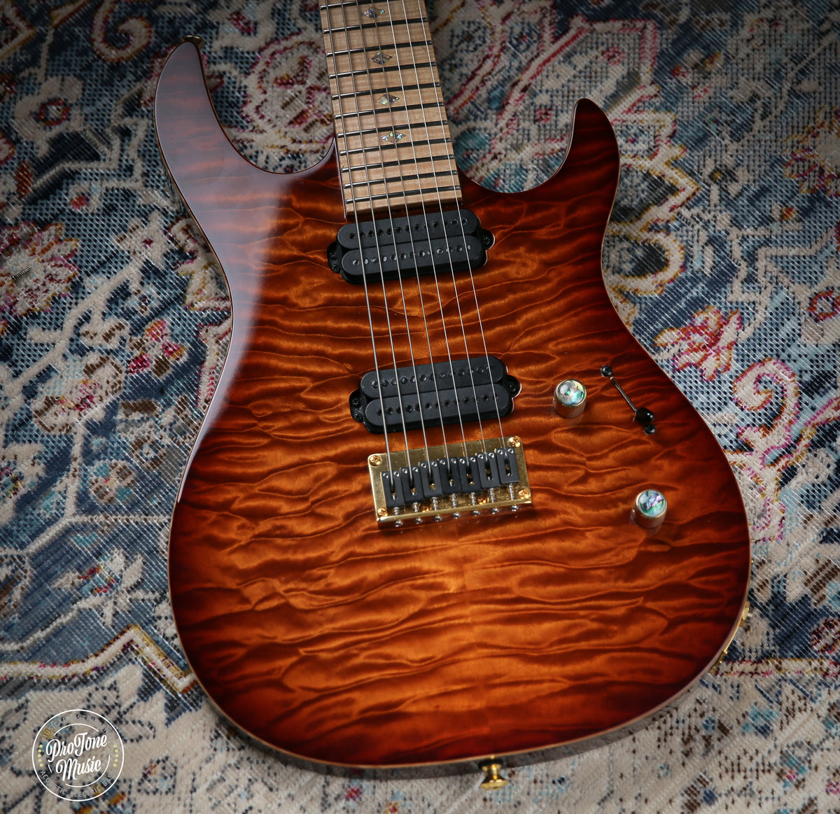 Carvin USA DC700 7 String Quilt Top