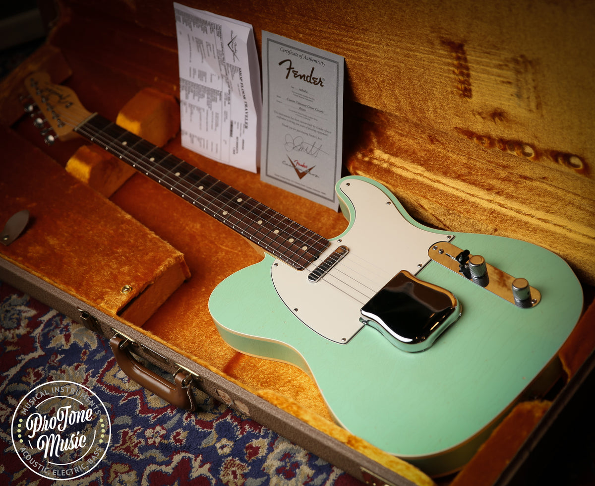 2014 Fender USA Custom Shop Custom Tele Closet Classic Surf Green Masterbuilt - ProTone Music