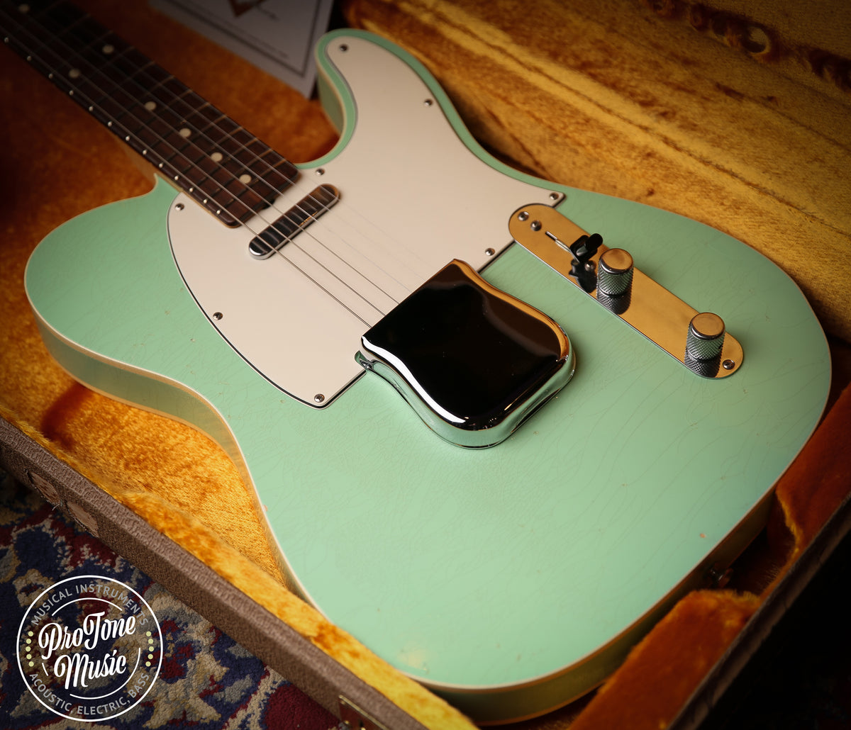 2014 Fender USA Custom Shop Custom Tele Closet Classic Surf Green Masterbuilt - ProTone Music