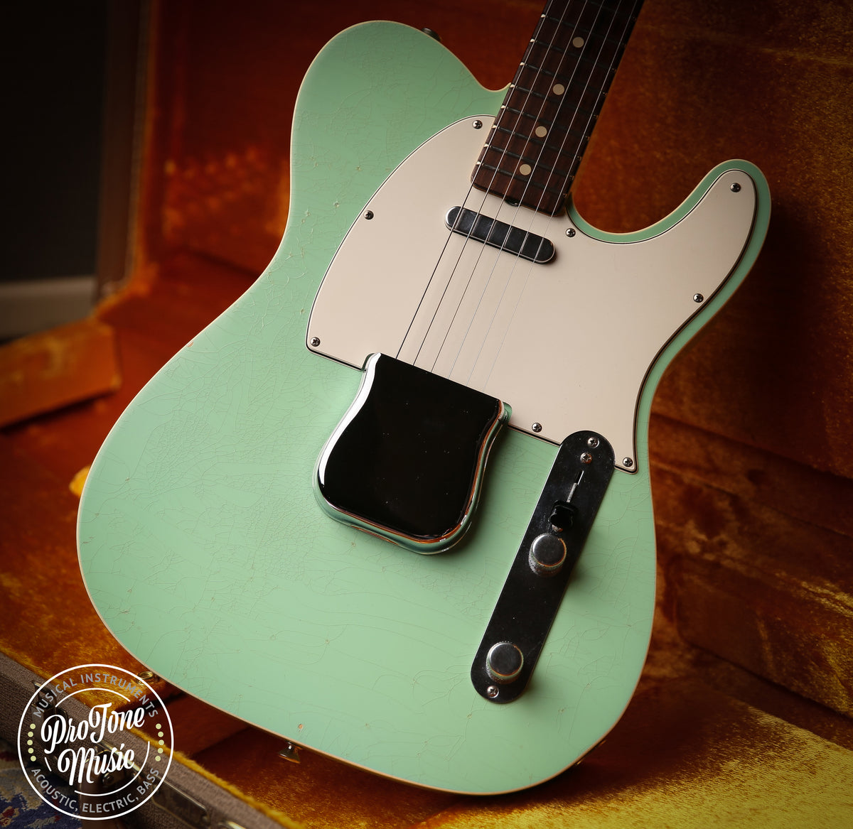 2014 Fender USA Custom Shop Custom Tele Closet Classic Surf Green Masterbuilt - ProTone Music