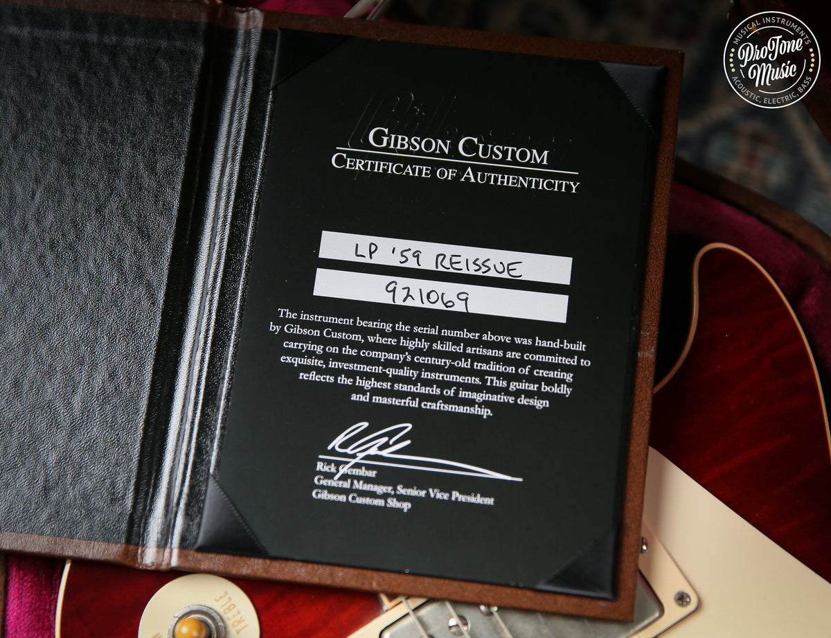 2022 Gibson Custom Shop 59' R9 Les Paul Standard VOS Royal Tea Burst