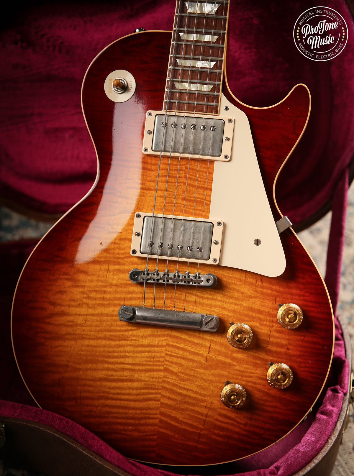 2022 Gibson Custom Shop 59' R9 Les Paul Standard VOS Royal Tea Burst