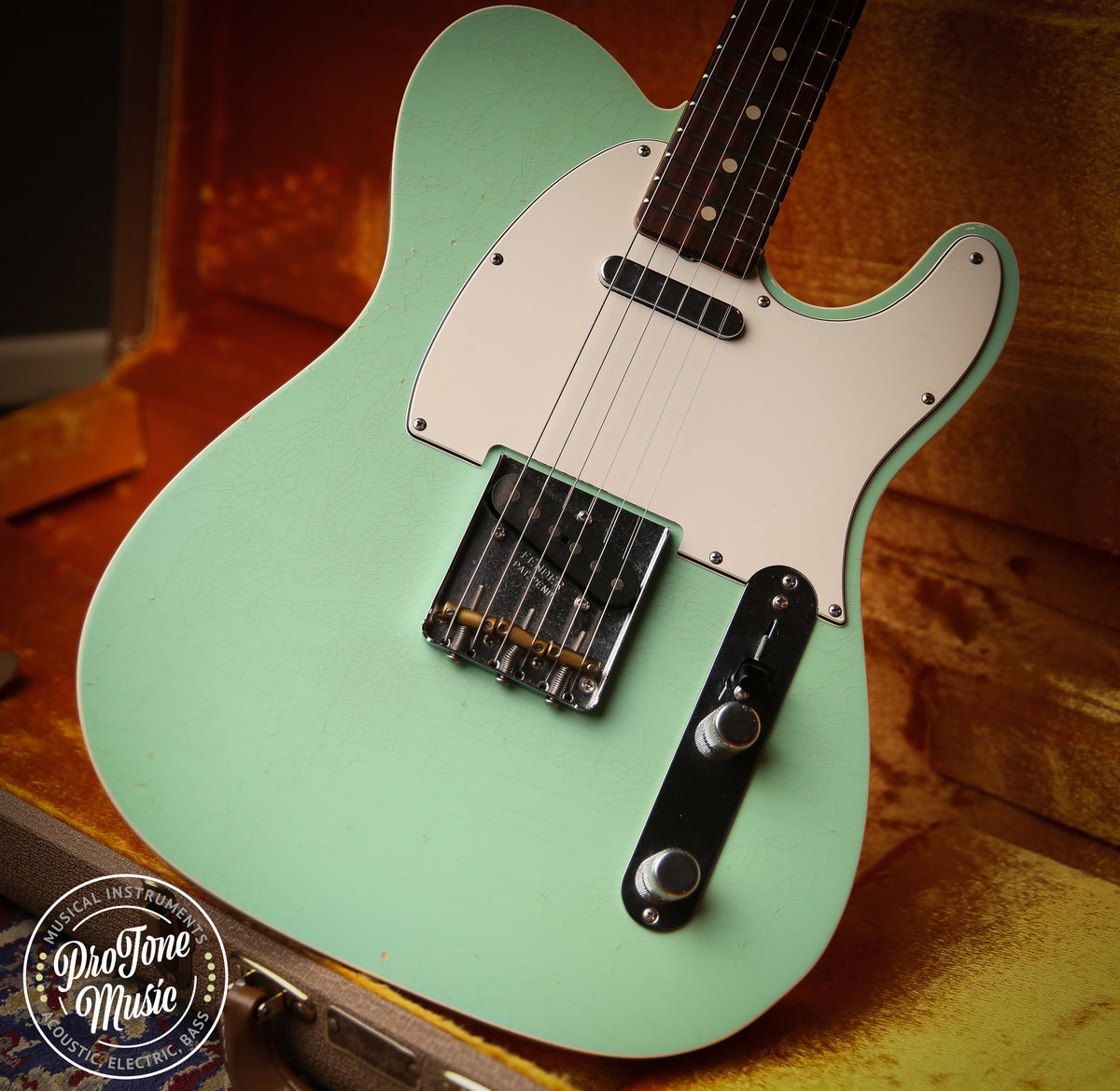2014 Fender USA Custom Shop Custom Tele Closet Classic Surf Green Masterbuilt - ProTone Music