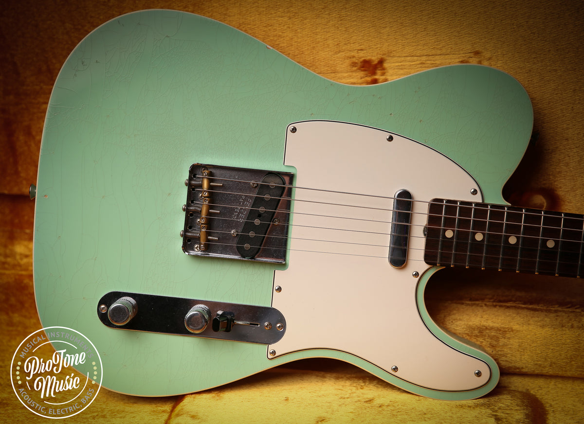 2014 Fender USA Custom Shop Custom Tele Closet Classic Surf Green Masterbuilt - ProTone Music