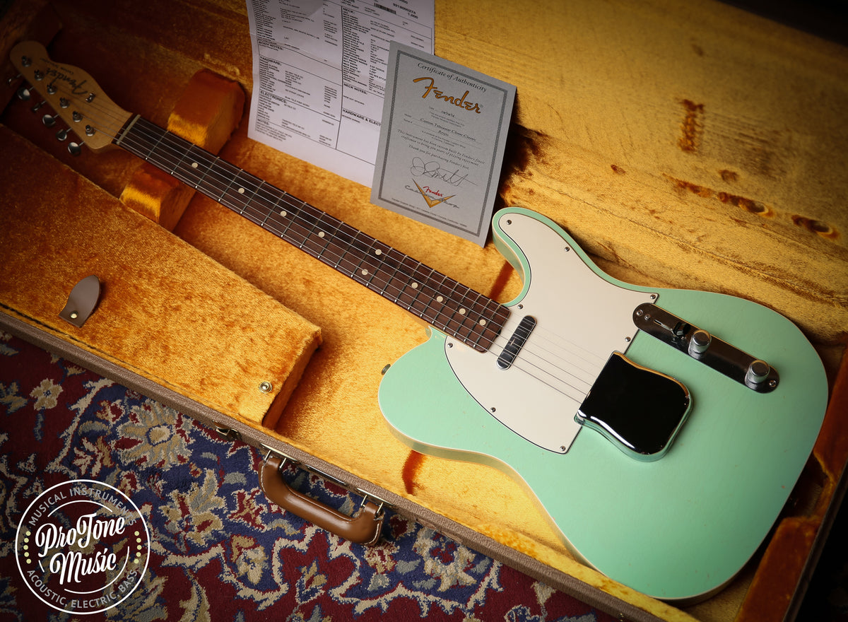 2014 Fender USA Custom Shop Custom Tele Closet Classic Surf Green Masterbuilt - ProTone Music