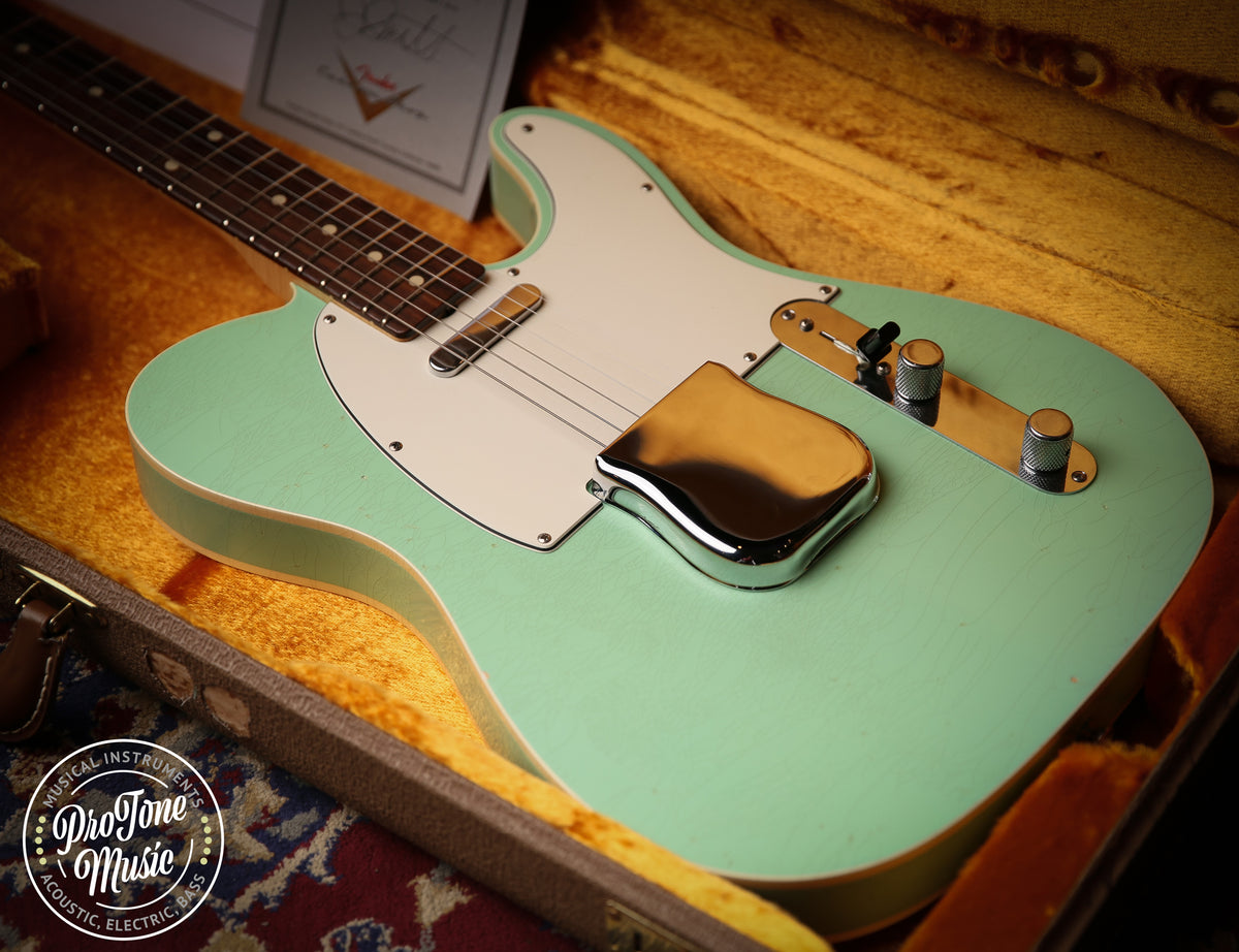2014 Fender USA Custom Shop Custom Tele Closet Classic Surf Green Masterbuilt - ProTone Music