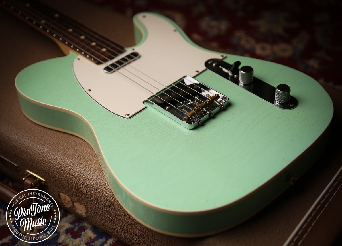 2014 Fender USA Custom Shop Custom Tele Closet Classic Surf Green Masterbuilt - ProTone Music