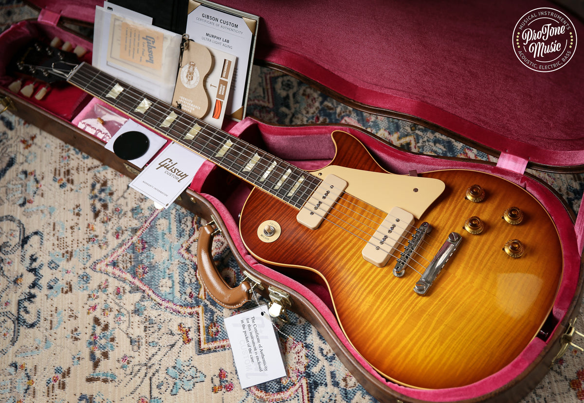 2024 Gibson M2M Custom Shop Les Paul 56' Murphy Lab Ultra Light Aged Slow Ice Tea