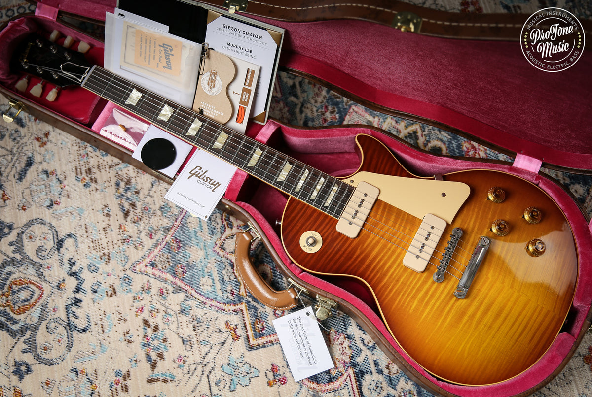 2024 Gibson M2M Custom Shop Les Paul 56' Murphy Lab Ultra Light Aged Slow Ice Tea