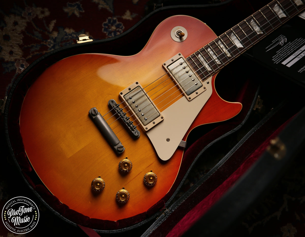 Gibson USA Custom Shop 58' R8 Reissue Les Paul Washed Cherry Sunburst
