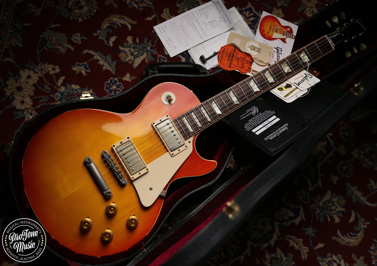 Gibson USA Custom Shop 58' R8 Reissue Les Paul Washed Cherry Sunburst
