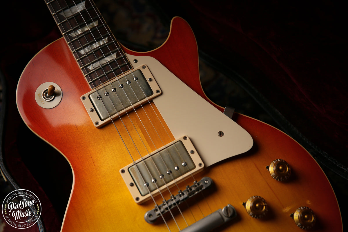 Gibson USA Custom Shop 58' R8 Reissue Les Paul Washed Cherry Sunburst