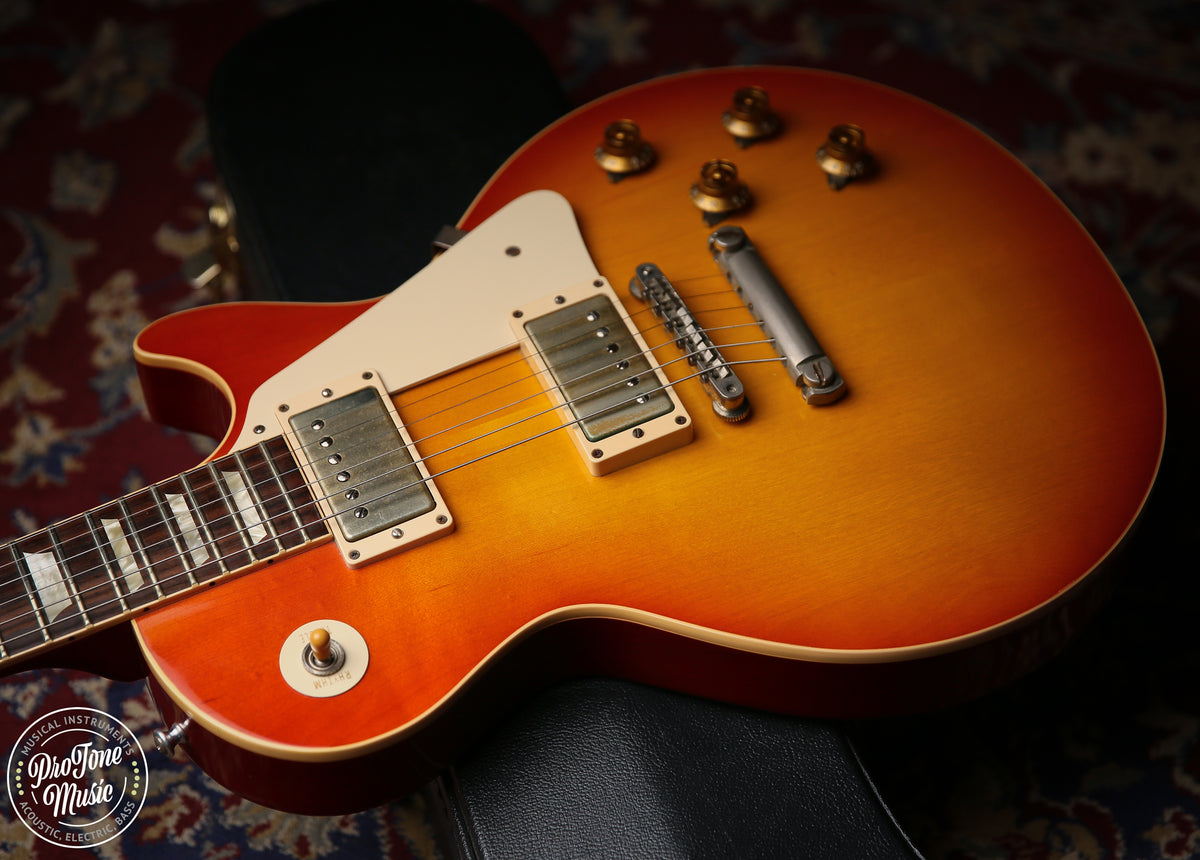 Gibson USA Custom Shop 58' R8 Reissue Les Paul Washed Cherry Sunburst